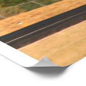 Weltweit kurze Start- und Landebahn Poster (Ecke)