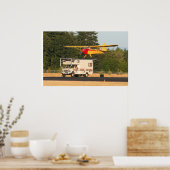 Weltweit kurze Start- und Landebahn Poster (Küche)