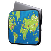 Weltweit Laptopschutzhülle (Vorderseite Links)