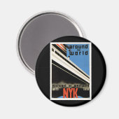 Weltweit mit NYK Magnet (Vorderseite/Rückseite)
