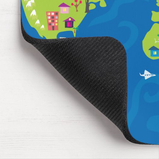 Weltweit Mousepad (Ecke)