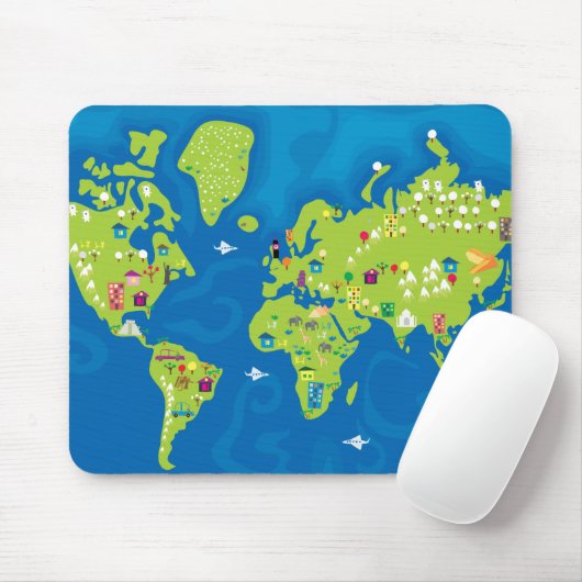 Weltweit Mousepad (Mit Mouse)
