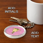 Weltweit Nummer eins Mama-Monogramm Schlüsselanhänger