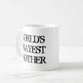 Weltweit okayester Bruder Kaffeetasse (Vorderseite Links)