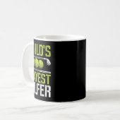 Weltweit okayester Golfer lustiger Golf-Witz  Kaffeetasse (Vorderseite Links)