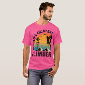 Weltweit Okayester Kletterer Berg Boulder T-Shirt (Vorne ganz)