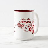 Weltweit Okayester - Rust Zweifarbige Tasse (VorderseiteRechts)