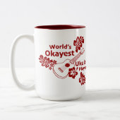 Weltweit Okayester - Rust Zweifarbige Tasse (Links)