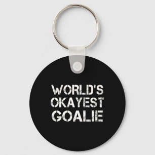 Weltweit Okayester Torwart Fußball Hockey Lacrosse Schlüsselanhänger