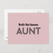 Weltweit Phantastischer Sonderposten für rosa Gift Postkarte (Vorne/Hinten)