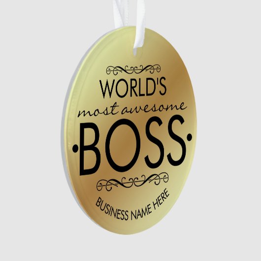 Weltweit phantastischste Boss-Gabe Ornament (Vorderseite)