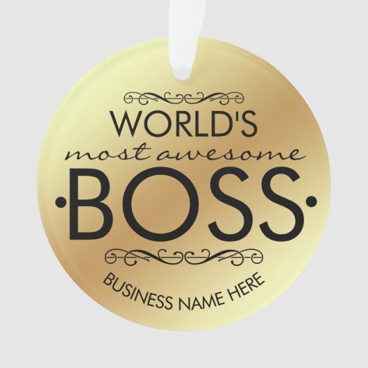 Weltweit phantastischste Boss-Gabe Ornament (Vorderseite)