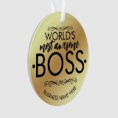 Weltweit phantastischste Boss-Gabe Ornament (Vorderseite)