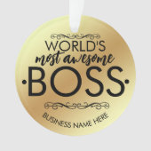 Weltweit phantastischste Boss-Gabe Ornament (Vorderseite)