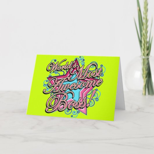 Weltweit Phantastischste Boss Karte (Vorderseite)