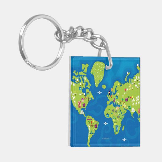 Weltweit Schlüsselanhänger (Vorderseite links)