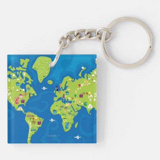 Weltweit Schlüsselanhänger (Rückseite)