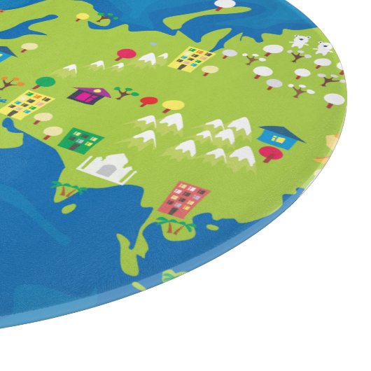 Weltweit Schneidebrett (Ecke)