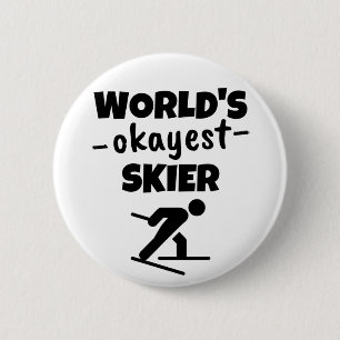Weltweit schönster Skifahrer Button