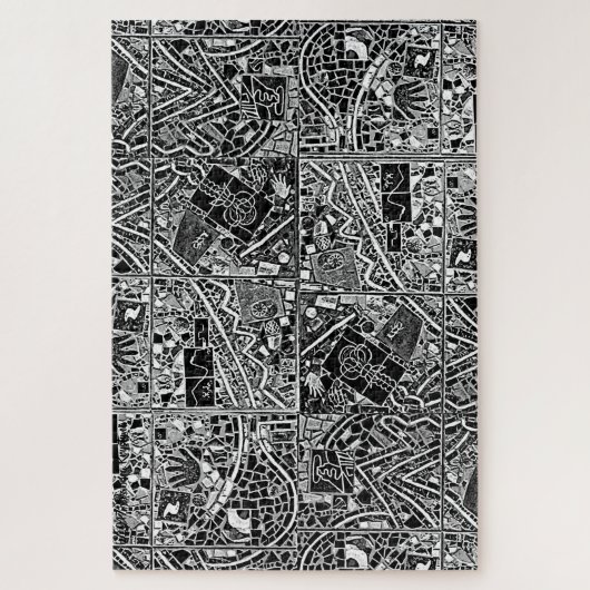 WELTWEIT SCHWIERIGSTE MODERNE KUNST PUZZLE B & W (Vertikal)