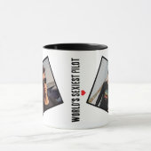 Weltweit Sexiest Pilot, Cooles Niedliches Zitat un Tasse (Zentrum)