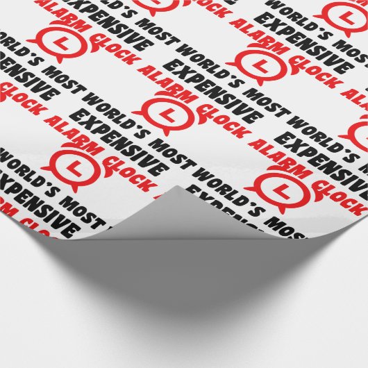 weltweit teuersten Wecker Geschenkpapier (Ecke)