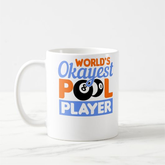 Weltweit Tokest Pool Player Billard Kaffeetasse (Links)