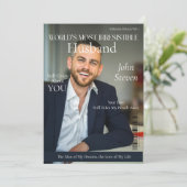 Weltweit unwiderstehlichstes Husband-Magazin Feiertagskarte (Stehend Vorderseite)