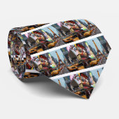 Weltweit vermischt - New York City & Paris Krawatte (Gerollt)