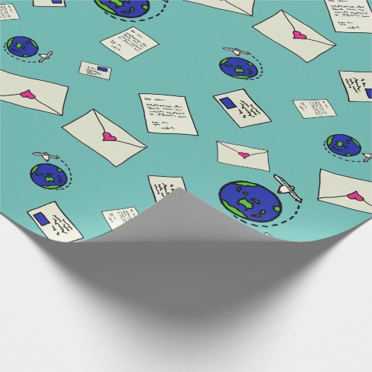 Weltweit verschicken geschenkpapier (Ecke)