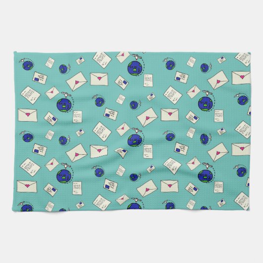 Weltweit verschicken geschirrtuch (Horizontal)