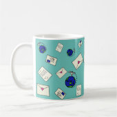 Weltweit verschicken kaffeetasse (Links)