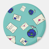 Weltweit verschicken magnet (Vorne)