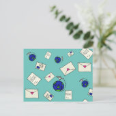 Weltweit verschicken postkarte (Stehend Vorderseite)