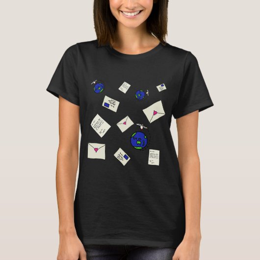 Weltweit verschicken T-Shirt (Vorderseite)