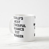 Weltweit wunderbarster Keramik-Testingenieur Kaffeetasse (Vorderseite Links)