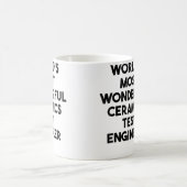Weltweit wunderbarster Keramik-Testingenieur Kaffeetasse (Mittel)