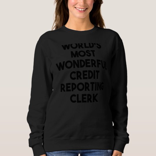 Weltweit wunderbarster KrediReporting-Mitarbeiter Sweatshirt (Vorderseite)