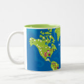 Weltweit Zweifarbige Tasse (Links)