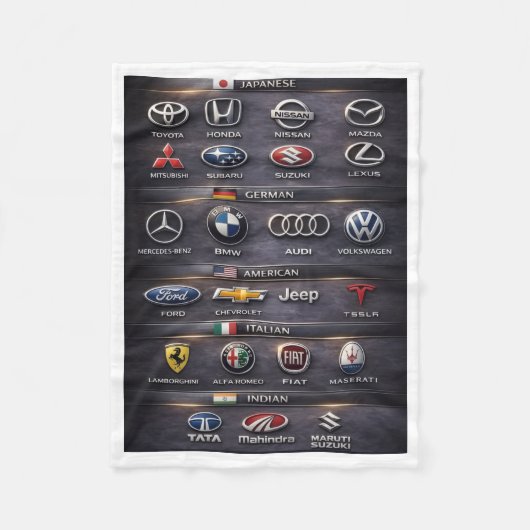 Weltweite Automarken Logos Decke (Vorderseite)