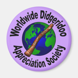 Weltweite Didgeridoo Anerkennungs-Gesellschaft Magnet