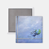 Weltweite Gläser Magnet (Vorderseite/Rückseite)