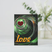 Weltweite grüne Liebe - Postkarte (Stehend Vorderseite)