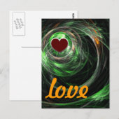Weltweite grüne Liebe - Postkarte (Vorne/Hinten)