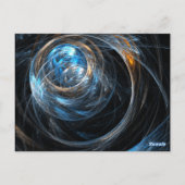 Weltweite grüne Tischnummer - Postkarte (Rückseite)