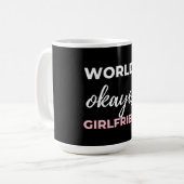 Weltweite gute Freundin Kaffeetasse (Vorderseite Links)