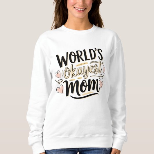 Weltweite gute Mama - Niedlicher Muttertag Sweatshirt (Vorderseite)