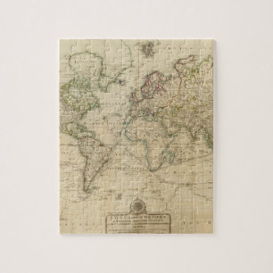 Weltweite Handfarbenkarte Puzzle