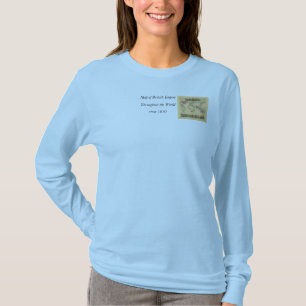 Weltweite Karte des britischen Empire aus den 1850 T-Shirt