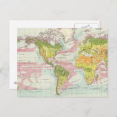 Weltweite Karte für Vegetation und Meeresströmunge (Vorne/Hinten)